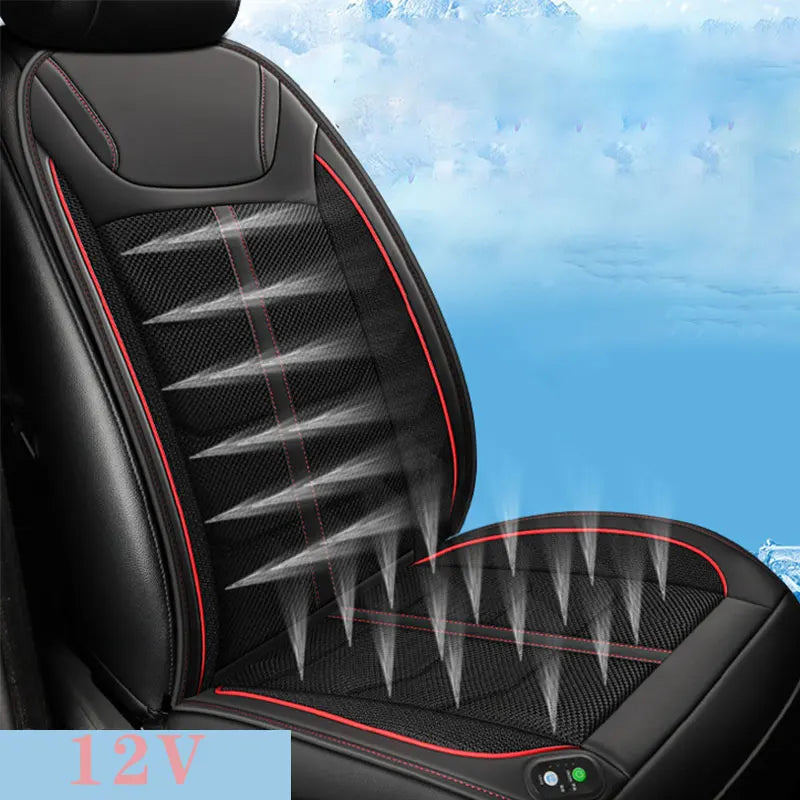 CarAir Conditioner Suction DC12V Summer Cooling Winter Heating Seat Cushion Blowing Ventilation Auto Start Stop Pat Car Interior NEWFURNITURELOOKS