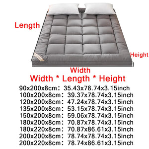 Thicken Fluffy Mattress Toppers Queen  Four Seasons Soft Mattress Pad Fits Twin/Full/Queen/King Home Student Dormitory Bedding NEWFURNITURELOOKS