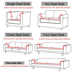 Jacquard Elastic Sofa Cover For Living Room Slipcovers Stretch Polar Fleece Armchair Protector L Shaped Sofa 1/2/3/4 Seater Home NEWFURNITURELOOKS