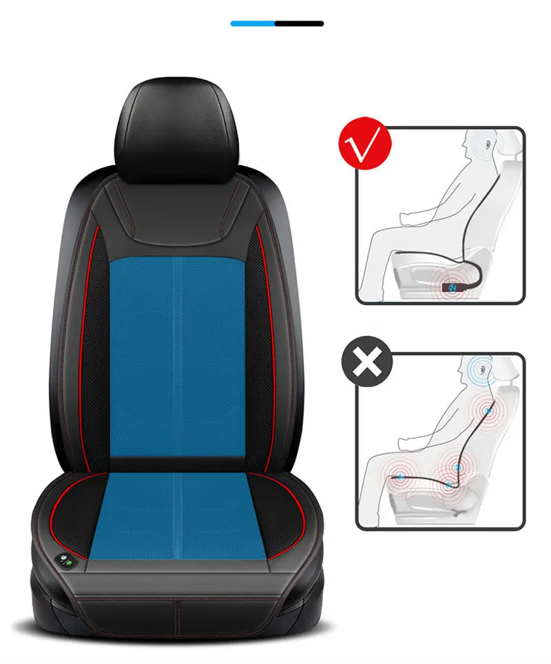 CarAir Conditioner Suction DC12V Summer Cooling Winter Heating Seat Cushion Blowing Ventilation Auto Start Stop Pat Car Interior NEWFURNITURELOOKS