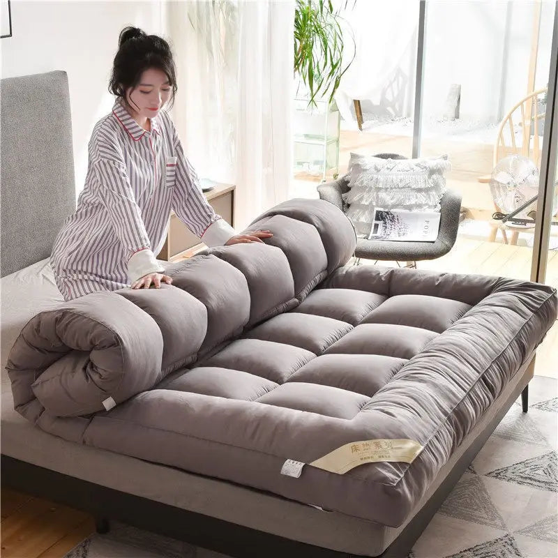 Student dormitory foldable thick bed mattress Japanese Futon Mattress Roll Up Floor Tatami Mat Adult Soft Breathable Sleeping Pa NEWFURNITURELOOKS