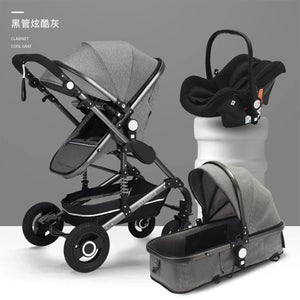 Baby stroller 3 in 1 stroller folding two-sided child four seasons kinderwagen baby carriage  high landscape Newborn Travelling NEWFURNITURELOOKS