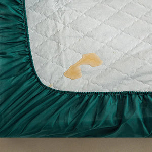 Waterproof Quilted Mattress Protector Breathable Mattress Cover Anti-mite Anti-bacterial Fitted Bed Sheet No Pillowcase NEWFURNITURELOOKS
