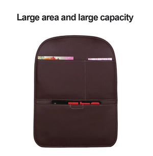 SEAMETAL Anti Kick Pad for Children Leather Universal Car Interior Seat Back Protector Cover with Storage Pocket Auto Organizer NEWFURNITURELOOKS