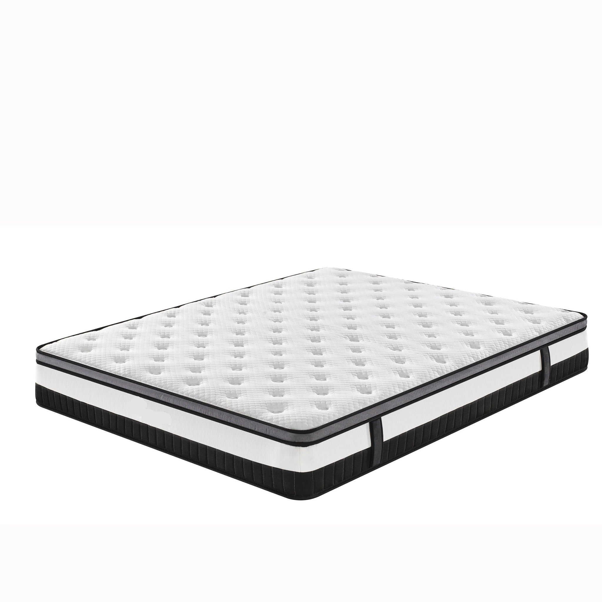 Smart Hypo-allergenic Mattress in a Box King Size Cover Pocket Furniture Bedroom Hotel Knitted Fabric Normal Spring Mattresses NEWFURNITURELOOKS