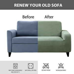 Jacquard Elastic Sofa Cover For Living Room Slipcovers Stretch Polar Fleece Armchair Protector L Shaped Sofa 1/2/3/4 Seater Home NEWFURNITURELOOKS