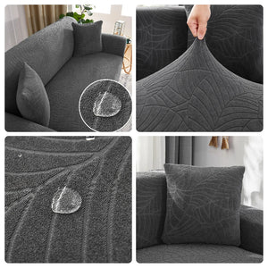 Jacquard Sofa Covers 1/2/3/4 Seats Solid Couch Cover L Shaped Thicken Sofa Cover Protector Bench Covers NEWFURNITURELOOKS